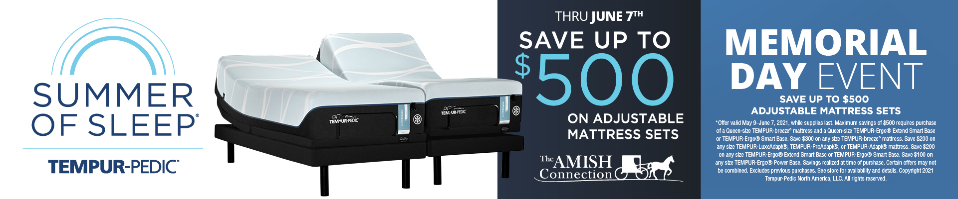 AmishConn_Cycles89 Tempurpedic Sale