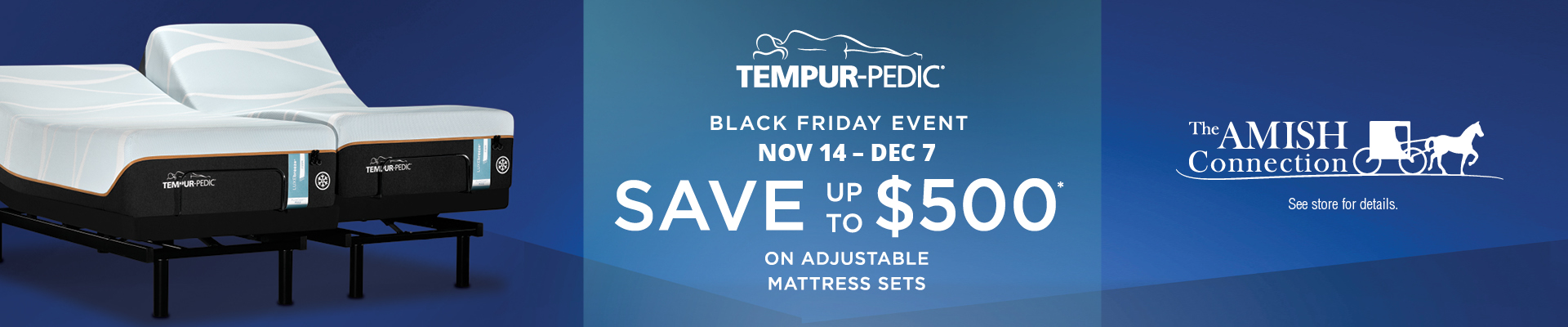 AmishConn_Cycles98 Tempurpedic Black Friday Event