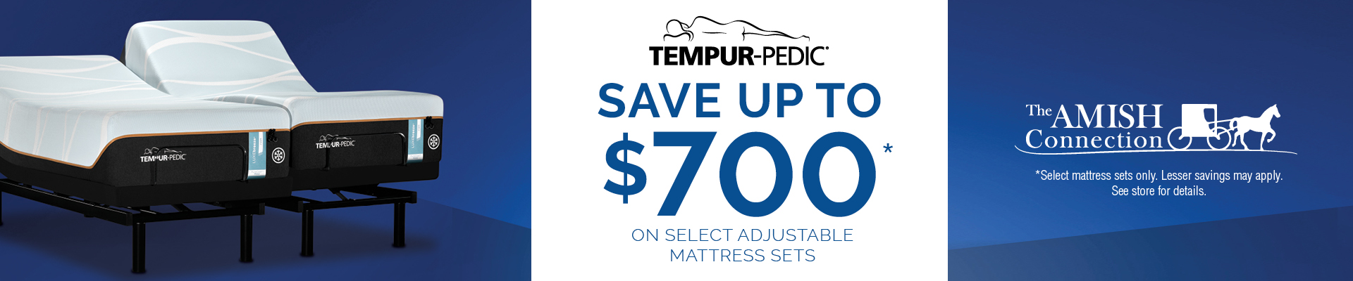 AmishConn_Cycles100 Tempur-Pedic Mattress Sale