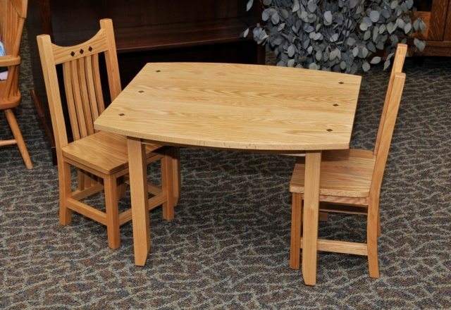 oak kids table