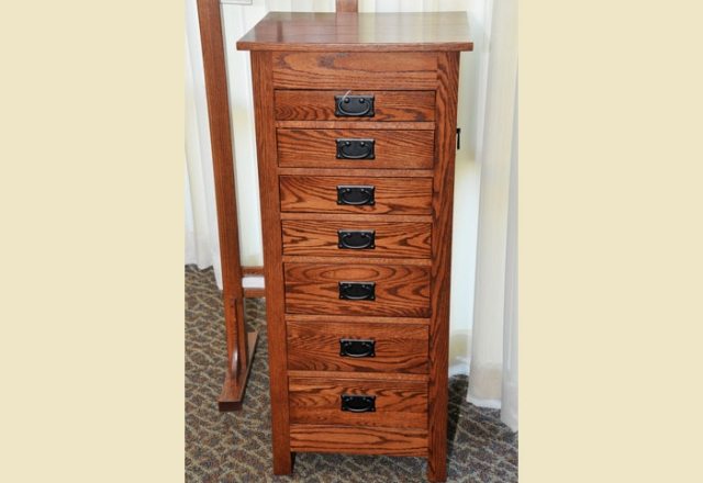 Jewelry Armoire Solid Wood Bedroom, Mission Style Jewelry Armoire