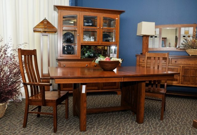 Solid Wood Furniture Albuquerque, Oak Dining Room Sets Amish
